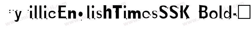 CyrillicEnglishTimesSSK Bold字体转换